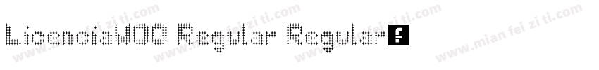 LicenciaW00 Regular Regular字体转换